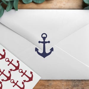 Anchor Stickers, Nautical Theme Party, Boat Wedding, Beach Wedding Stickers, Baby Shower, Birthday Party, Party Invitations, Envelope Seals