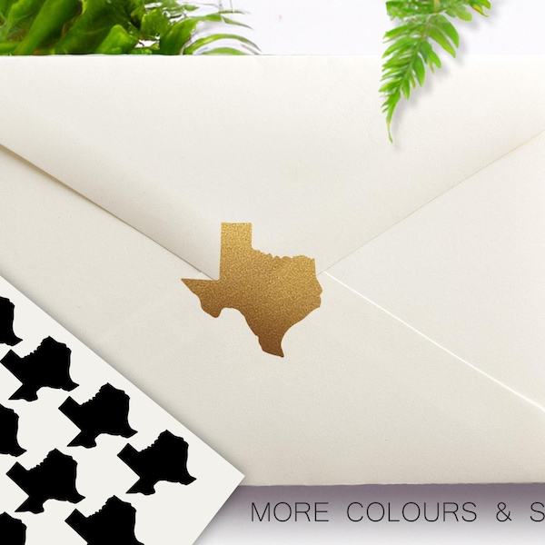 Texas Map Stickers Etsy