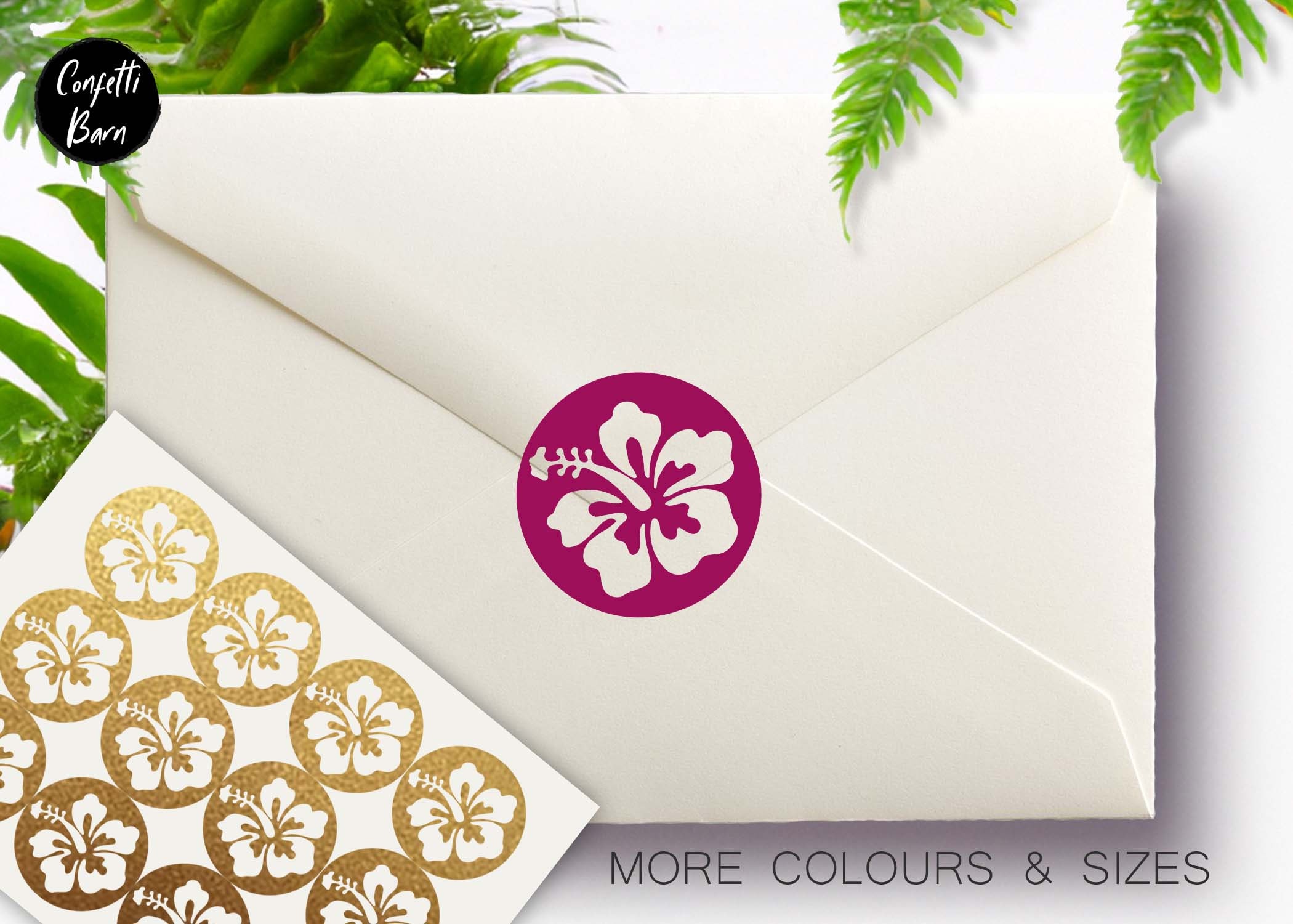 ANEWNICE ld Embossed Envelope Seals Stickers Flowers Plants Self Adhesive  Seal Garden Sculpture Outdoor Decoration