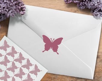 Butterfly Stickers, Insect Stickers, Rainforest, Flying Bug Stickers, Garden Envelope Sealing Stickers, Removable Vinyl, Planner Stickers