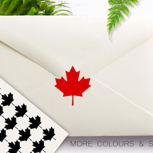 Autocollants Feuille d'érable, Autocollants fête du Canada, Autocollants hockey, Joints pour enveloppes, Autocollants pour scrapbooking, Petits autocollants pour agenda, Vinyle amovible