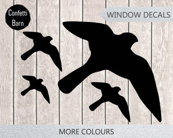 Bird Window Decal, Window Cling, Static Cling Window Decal, Removable Window Decal, Flying Bird Decal