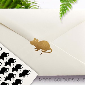 Stickers Souris, Stickers Souris Mignonne, Stickers Petits Rongeurs, Stickers Petit Rat, Vinyle Amovible, Faire-parts À Une Fête, Joints D'enveloppe