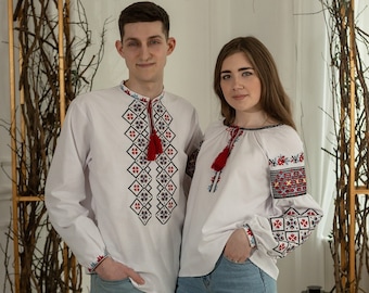 Ukraine linen blouse, linen shirt men, men's vyshyvanka, Hand Embroidere, vyshyvanka set, boho vyshyvanka, embroidery tops