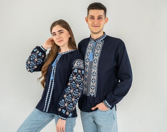 Ukraine linen blouse, Hand Embroidere, men&#39;s vyshyvanka, linen shirt men, vyshyvanka set, embroidery tops, boho vyshyvanka