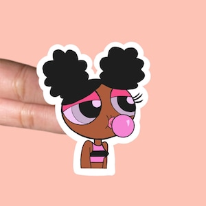 Melanin Girl Sticker | Waterproof Sticker | Cute Stickers