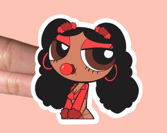 Cutie Girl Sticker | Cute Waterproof Stickers | Cool Stickers