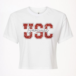 SC GCocks CROPPED Tee | Adult Collegiate Shirts | Cute SC Shirt | Collegiate Apparel