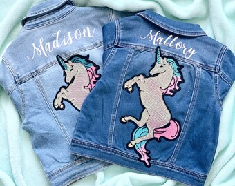 little girl jean jacket outfit