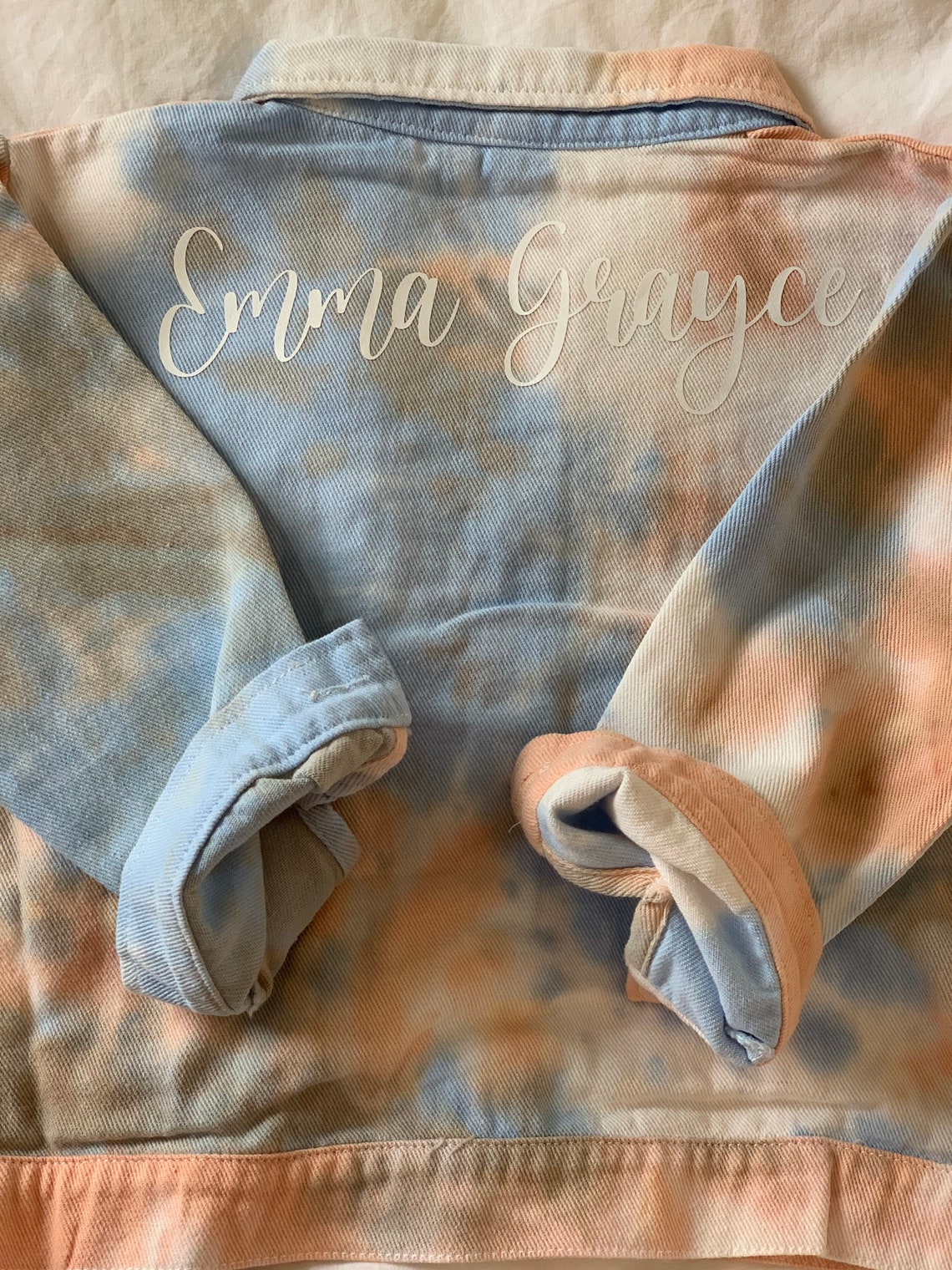 Kid Tie Dye Jean Jacket / Toddler Jean Jacket / Child Denim Etsy