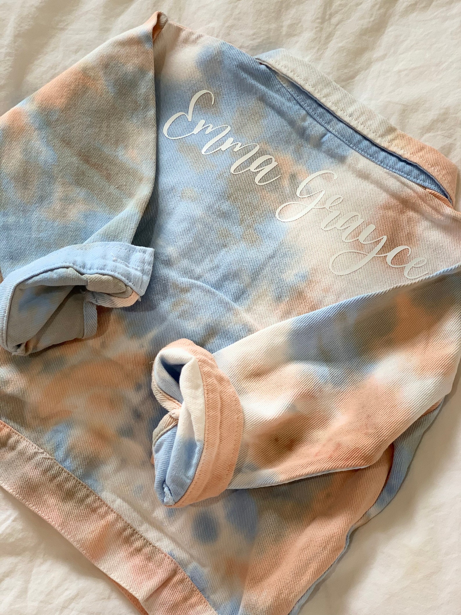 Kid Tie Dye Jean Jacket / Toddler Jean Jacket / Child Denim Etsy