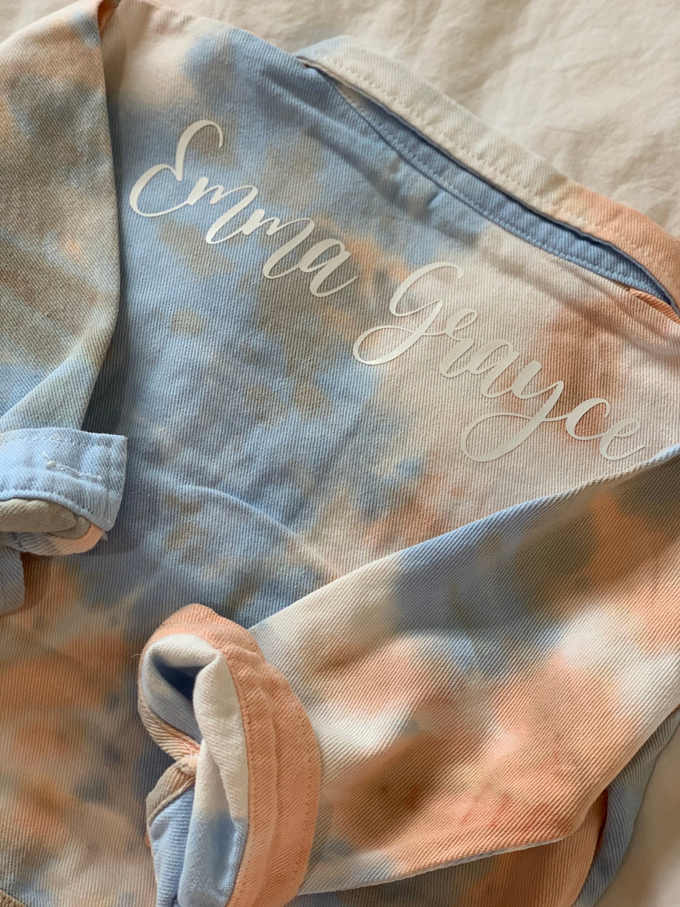 Kid Tie Dye Jean Jacket / Toddler Jean Jacket / Child Denim Etsy