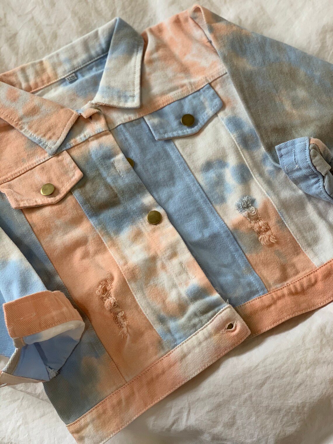 Kid Tie Dye Jean Jacket / Toddler Jean Jacket / Child Denim Etsy