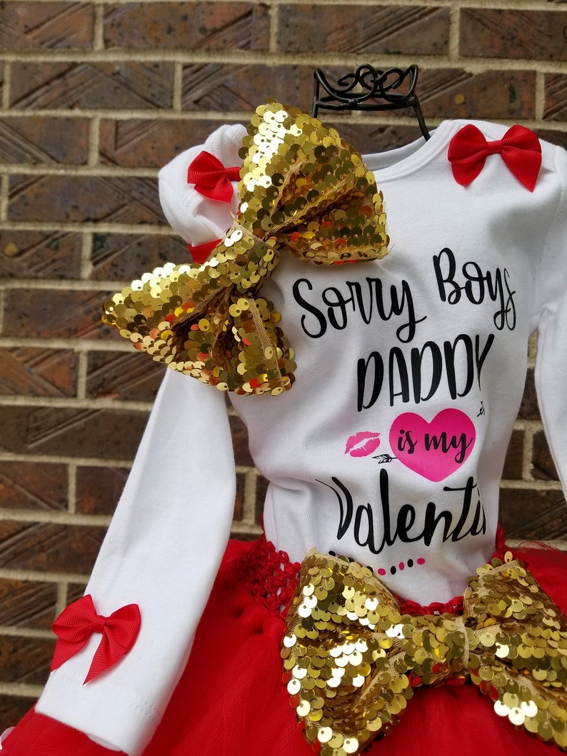 Baby Girl Valentines Outfit Red Valentine Tutu Pink and Red Etsy