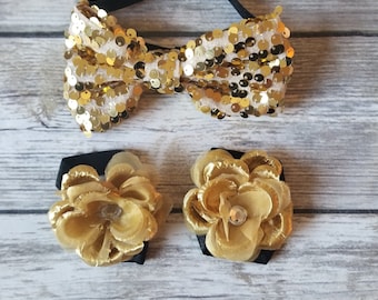 Baby Barefoot Sandals, Toddler Sandal, Newborn Sandal, Newborn Shoes, Baby Sandals, Baby Girl Barefoot Shoes, Gold and Black Baby Sandal