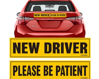 3 pack Student New Driver please be patient bumper sticker decal car truck Vinyl