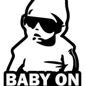 Baby on Board Funny Cute Car Window Decal Sticker Safety Caution Sign for Car Bumper - Carlos Hangover