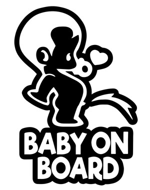 Autocollants 'Baby In Car' Lot De 2 - Vinyle Extérieur, Facile à Coller, Pour Vitre Arrière Ou Pare-chocs