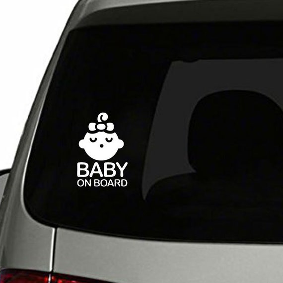 Autocollant « Bébé à Bord » Pour Voiture - Lot De 3 - Imperméable Et Autocollant - 12,6 X 12,6 Cm