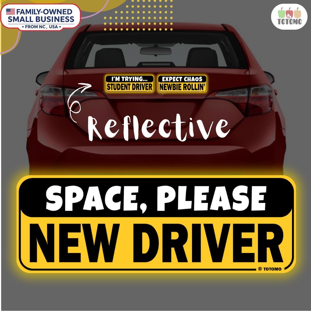 3pcs New Driver Magnet For Car,Student Driver Magnet, Please Be Patient - View #4