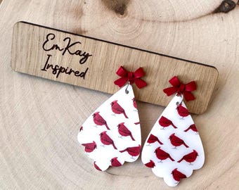 cardinal earrings dangle, cardinal gifts, gifts for her, earrings sets, earrings for her, cardinal jewelry, Mother’s Day gifts