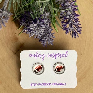football , football earrings, earrings stud, gifts for her, gift for mom, birthday gift, sports