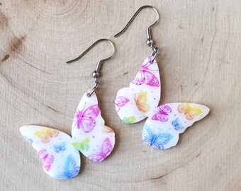 butterfly earrings, spring earrings, Mother’s Day gifts, dangle earrings, gift for her, birthday gift, gift for women, gifts for mom
