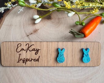 Easter, Easter earrings, bunny, bunny earrings, silver, stainless steel earrings, gift for her, birthday gift, Easter basket stuffer