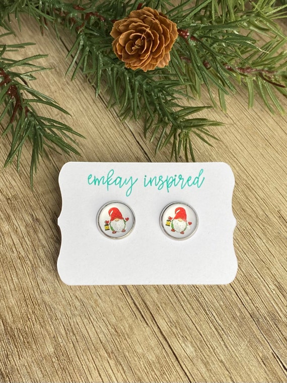Stocking Stuffer, Gnome Earrings, Christmas Gifts, Perfect Gift