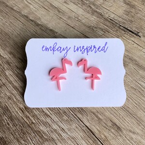 flamingo earrings, flamingo jewelry, perfect gift for mom, cute earring studs, earrings set, summer earrings, gifts for her, pink, fruit