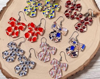 Sports earrings, football, volleyball, soccer, hockey, baseball, gifts for her, gift for mom, birthday gift, basketball