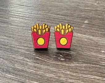 Food earrings, hamburger earrings, fries before guys, food gifts, birthday gift for her, gifts for her, fast food earrings, food jewelry