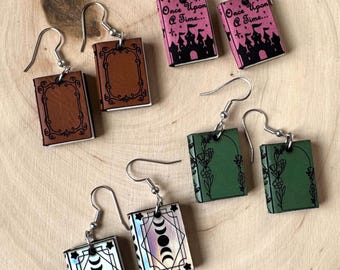 Book earrings dangles, perfect gift for mom, book gifts for women, earrings for mom, gifts for her, reading gifts, book jewelry, book reader