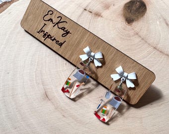 gardening earrings, perfect gift for mom, cute earring dangles, garden accessories, earrings for mom, gifts for her, summer jewelry