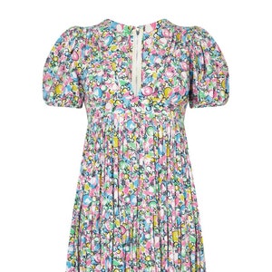 1960s Ossie Clark for Radley Celia Birtwell Bubble Print Dress