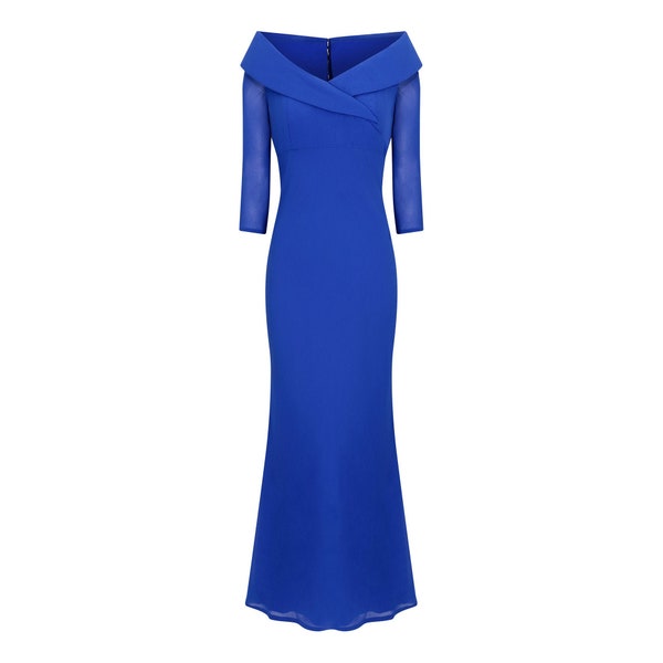 Royal Blue Bruce Oldfield Couture Dress
