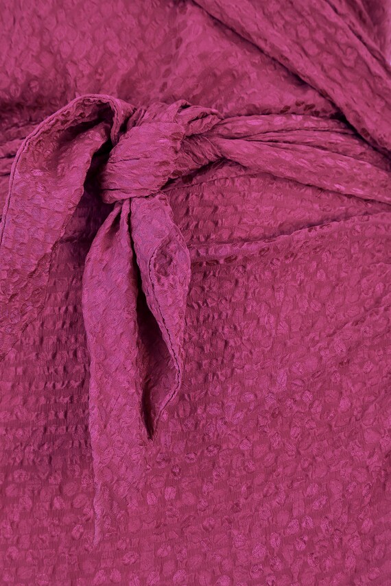 1987 Yves Saint Laurent Pink Silk Asymmetric Dres… - image 4