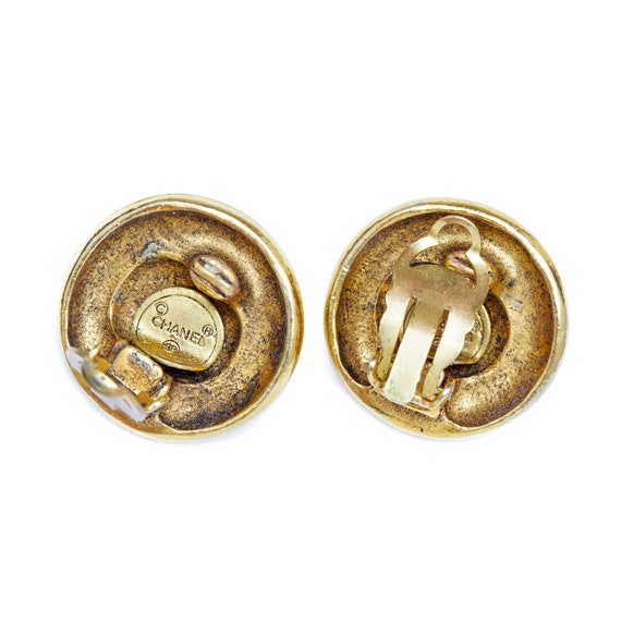 Chanel lucite clip earrings - Gem