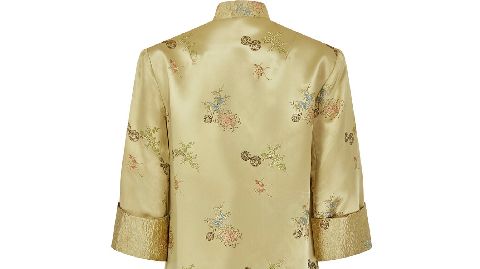1960s Chinese Export Gold Jacquard Coat - Etsy