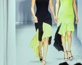 green runway dress Kiara Sequin V-Neck Gown – Halston main image 0