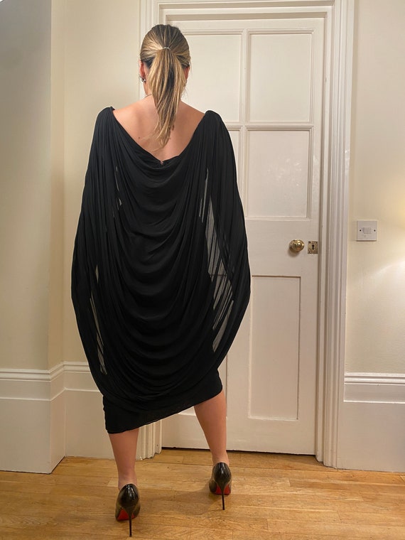 1970s Halston Black Label Couture Jersey Dress - image 8