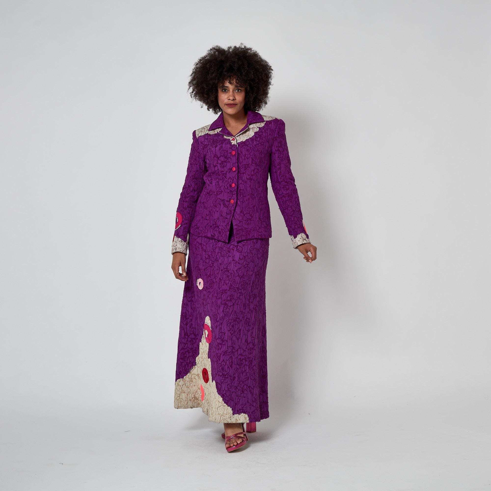 パリで購入☆ヴィンテージ クリスチャンラクロワ スカートスーツ レディース 42 パリで購入☆ヴィンテージ クリスチャンラクロワ スカートスーツ