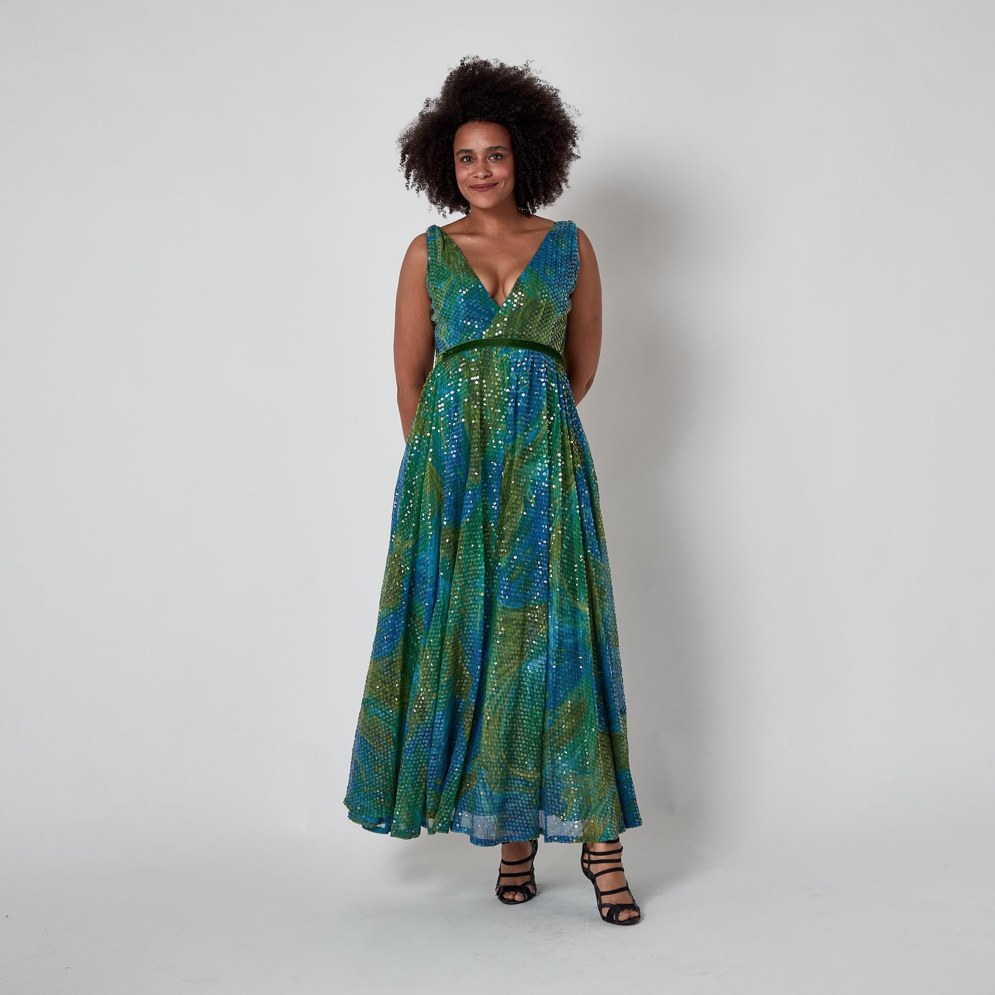 green emerald velvet dress Buy Gradient Gown Online