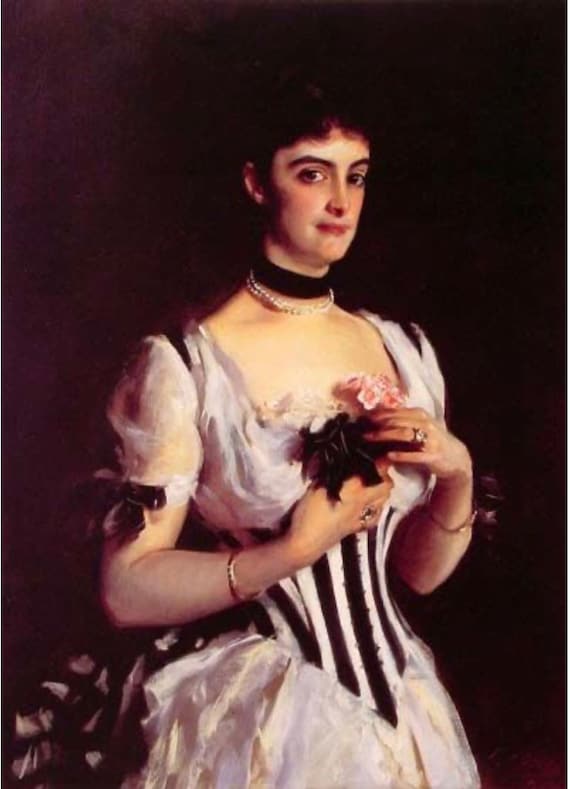 1860s Maroon Silk Swiss Waist Corset - image 7