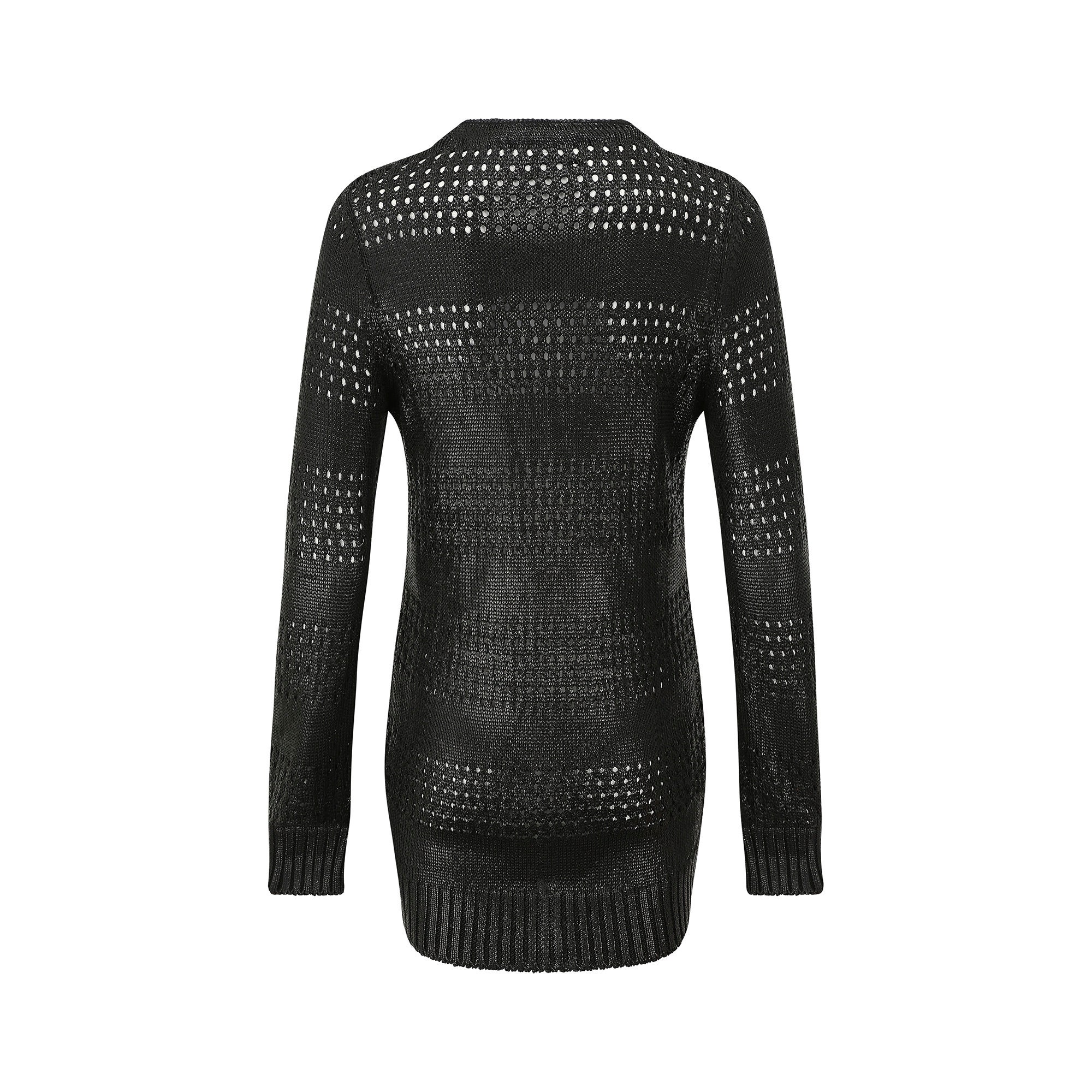 2010 Balenciaga Textured Black Knit Long Cardigan - Etsy