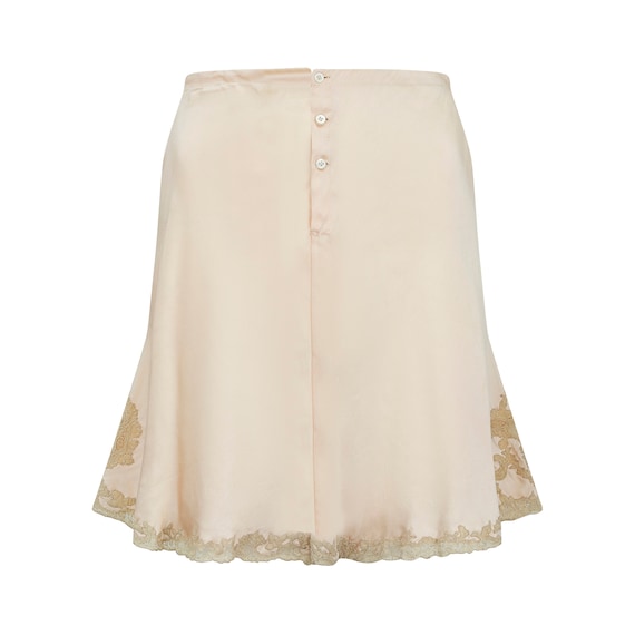 1930s Blush Pink Silk and Lace Tap Pants - image 1