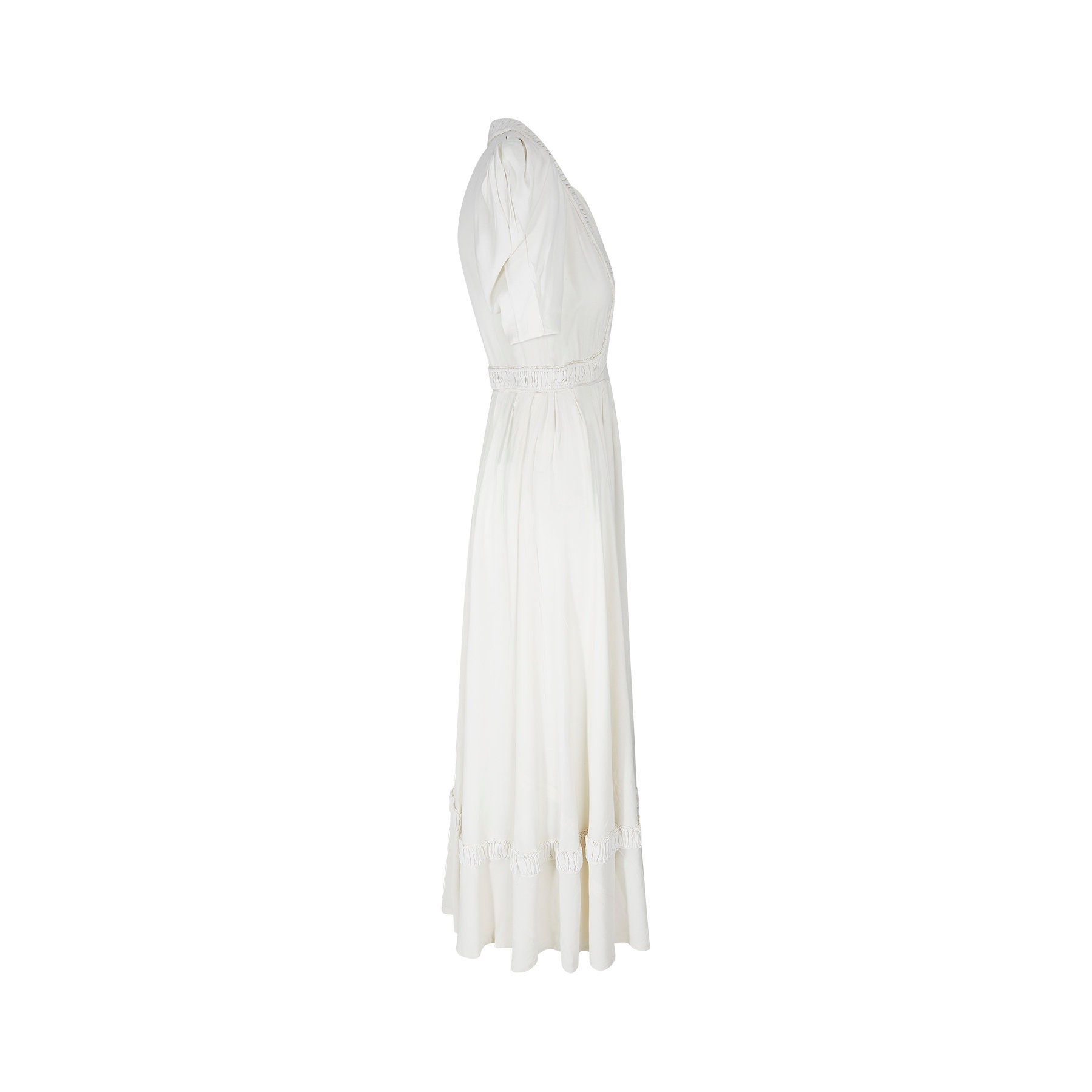 Late 1930s White Crepe Wedding Dress - Etsy