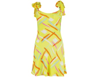 1996 Gianni Versace Couture Neon Dress Suit