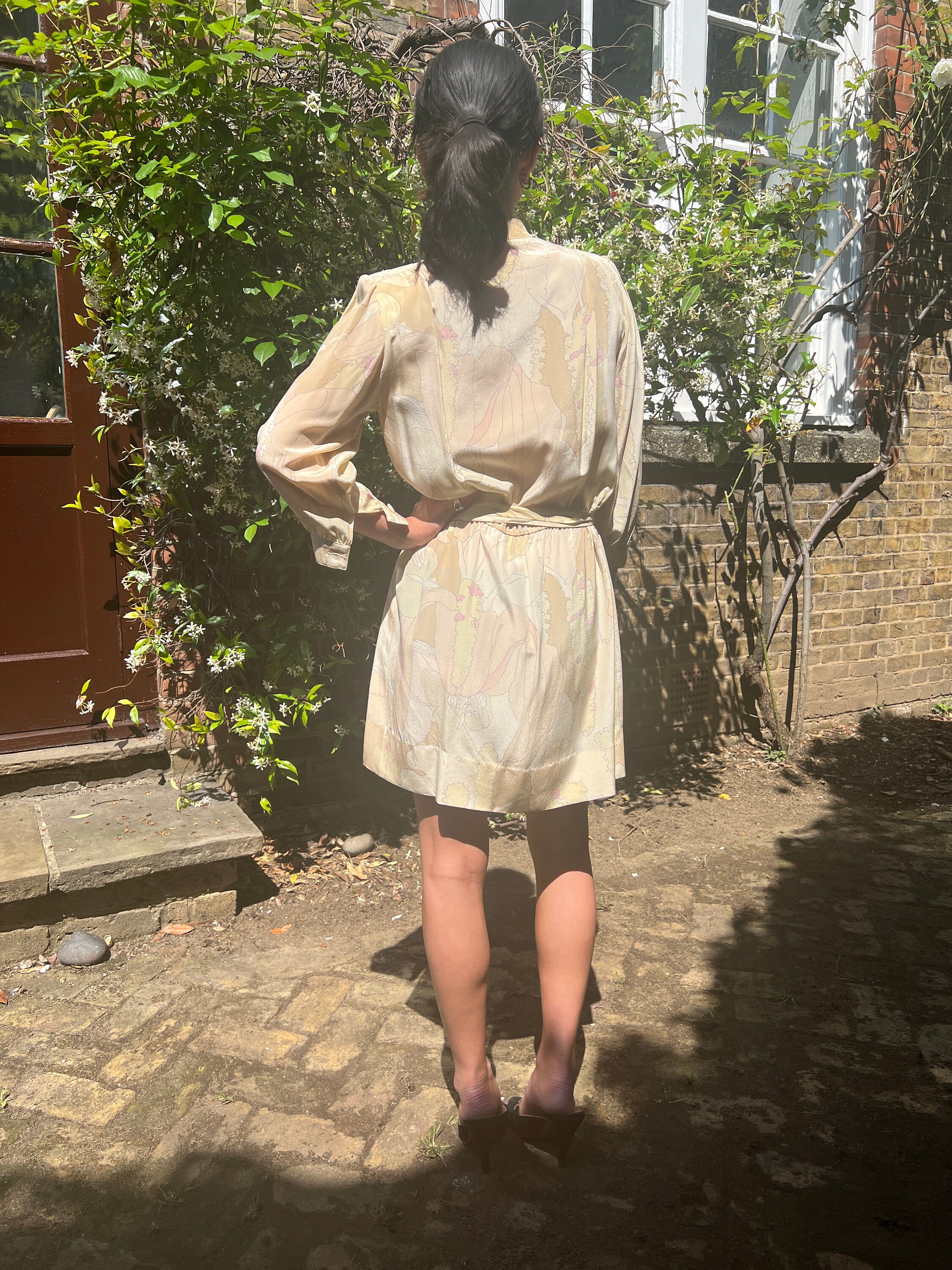 1970s Ted Lapidus Silk Shirt Dress - Etsy