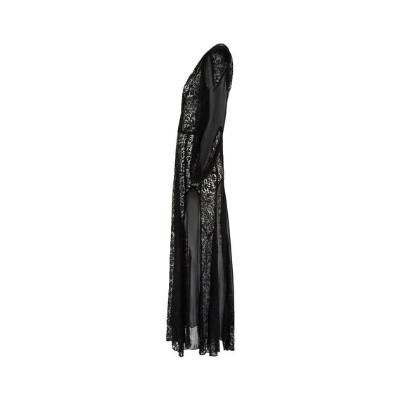 1930s Black Lace and Chiffon Insert Dress - Etsy
